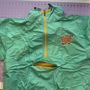Dutch Bros Green Wind Breaker NWT
